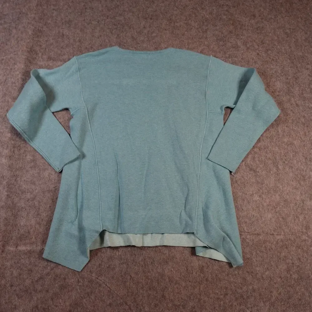 J. Jill Sweater Womens XS/S? Reversible Crew Neck Asymmetrical Hem Knit Pullover